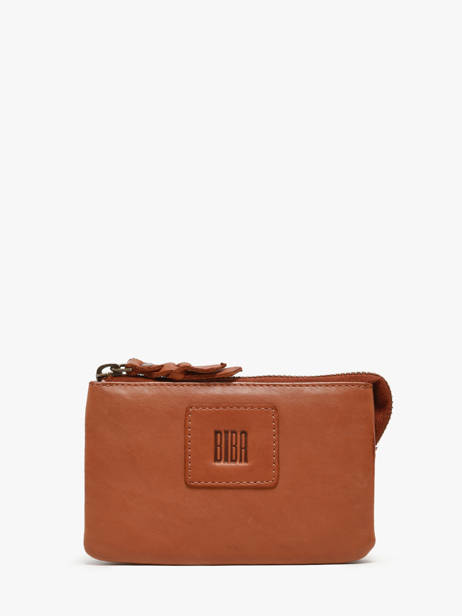 Porte-monnaie Cuir Biba Marron heritage BT35