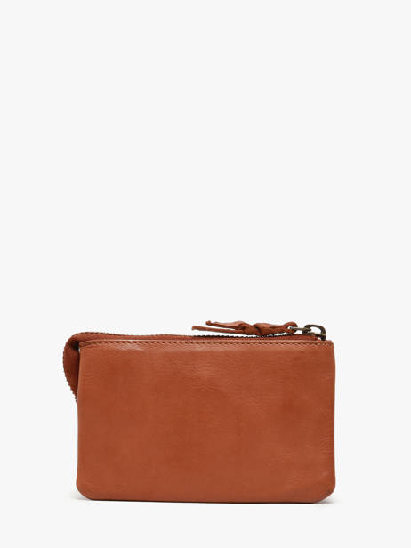 Porte-monnaie Cuir Biba Marron heritage BT35 vue secondaire 2