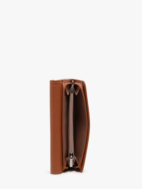 Leather Wallet Foulonné Pia Lancaster Brown foulonne pm 22 other view 2