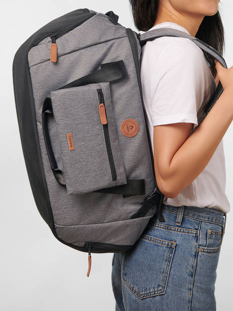 Cabin Duffle Bag Backpack Travel Cabaia Gray travel EXP other view 1