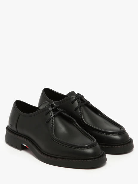 Derby Shoes In Leather Tommy hilfiger Black men 5588BDS other view 1