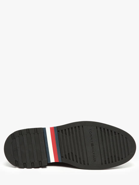Derby Shoes In Leather Tommy hilfiger Black men 5588BDS other view 4