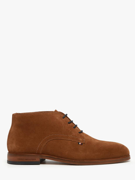 Ankle Formal Shoes In Leather Tommy hilfiger Brown men 5726GVQ