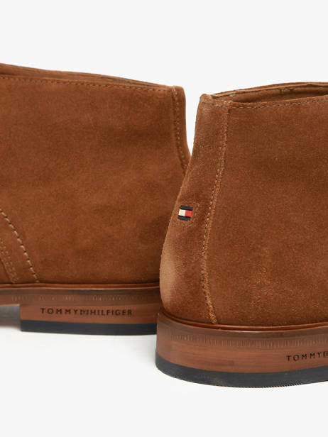 Ankle Formal Shoes In Leather Tommy hilfiger Brown men 5726GVQ other view 2