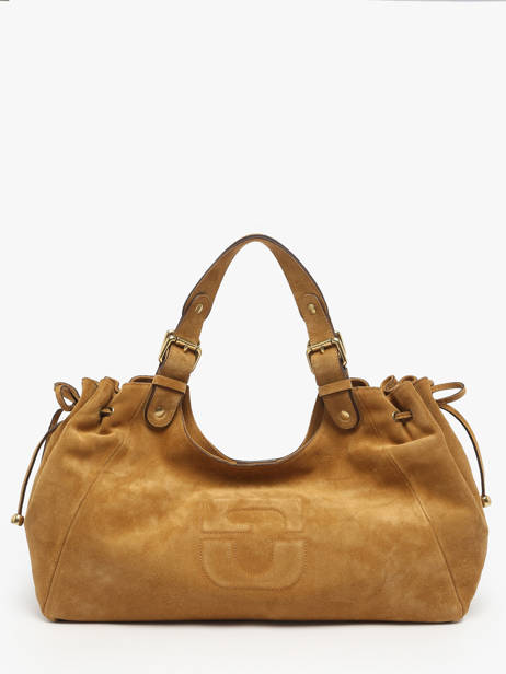 Shoulder Bag Chiara Salmon Leather Gerard darel Yellow chiara DCS84407