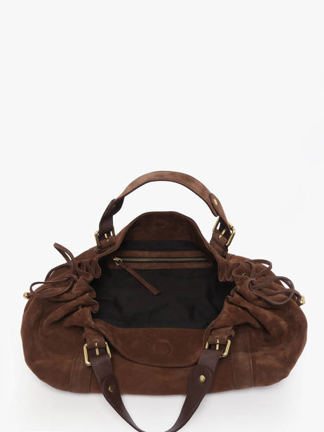 Shoulder Bag Folk Leather Gerard darel Brown folk DCS01407 other view 2