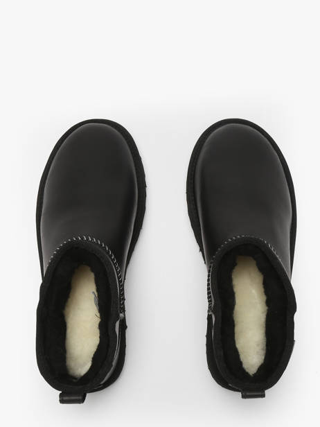 Boots In Leather Ugg Black women 1163490 other view 3