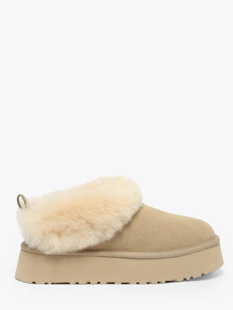 Platform Boots In Leather Ugg Beige women 1171393