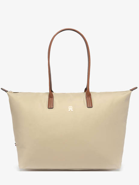 Sac Porté épaule Popette Nylon Tommy hilfiger Beige popette AW17996