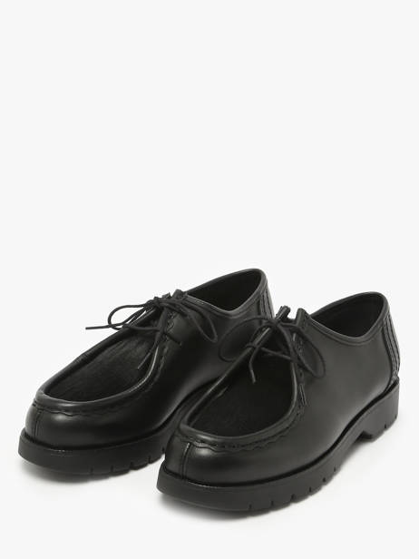 Derby Shoes In Leather Kleman Black women PADRINI other view 1