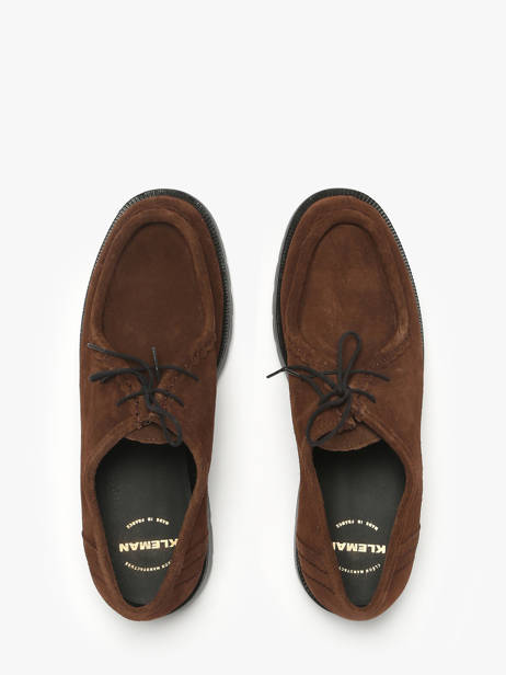 Derby Shoes In Leather Kleman Brown men PADRORVV other view 3