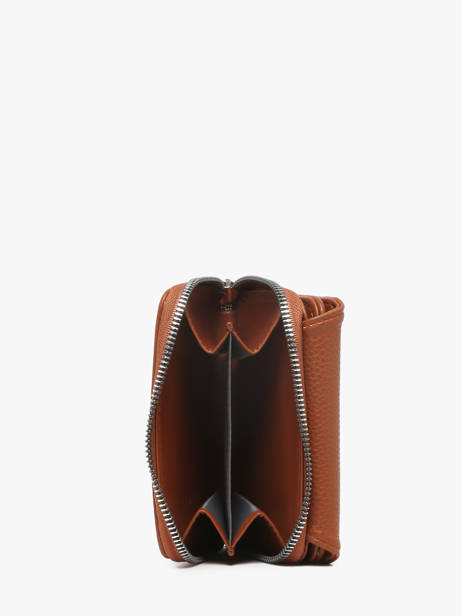 Compact Zip Wallet Classic Miniprix Brown grained H6012 other view 1