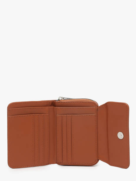 Compact Zip Wallet Classic Miniprix Brown grained H6012 other view 2