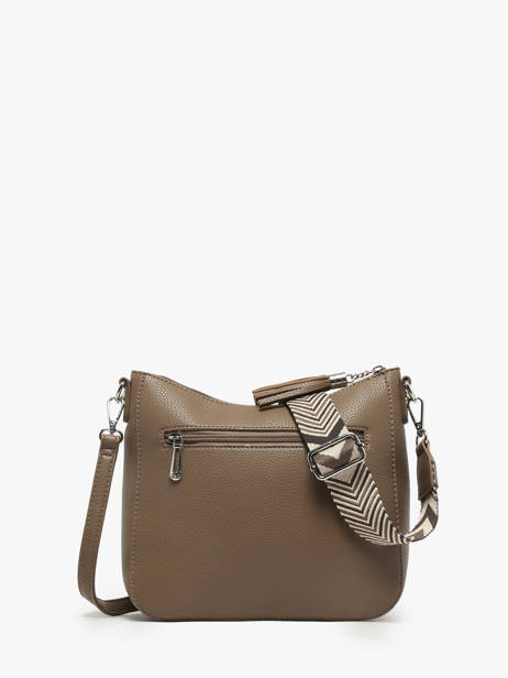 Shoulder Bag Grained Flora & co Brown grained F8575 other view 3
