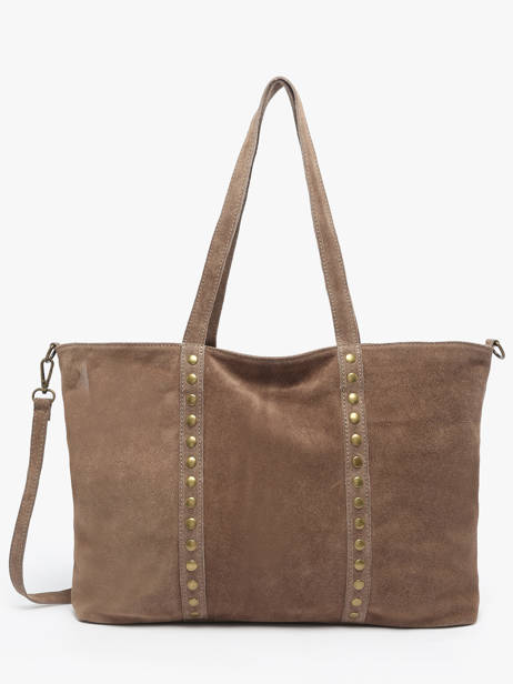 Shoulder Bag Velvet Leather Milano Beige velvet VE24113