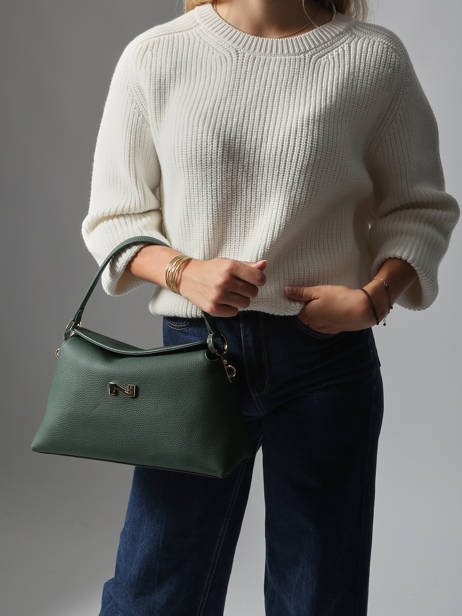 Leather Freesia Shoulder Bag Nathan baume Green eden 4 other view 1