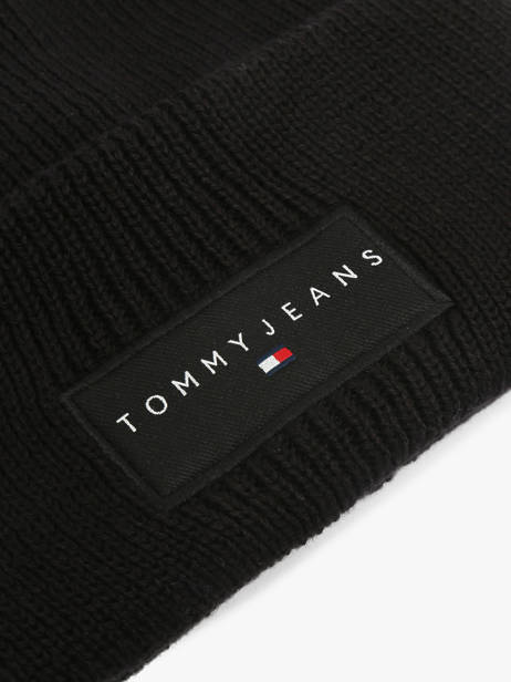 Beanie Tommy hilfiger Black linear AM13666 other view 1
