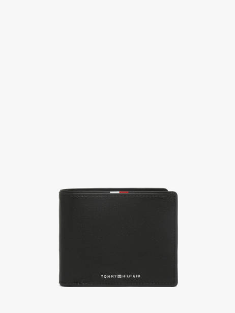 Wallet Leather Tommy hilfiger Black corporate AM13741