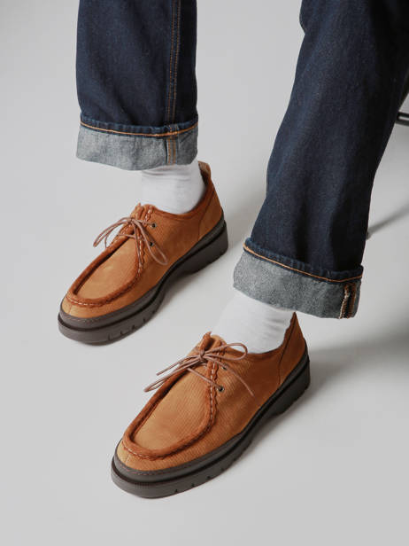 Derby Shoes In Leather Kleman Brown men MAJORV other view 1