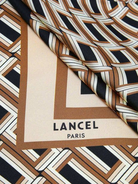 Foulard Lancel Noir charms A13497 vue secondaire 1
