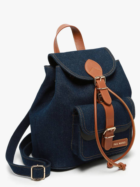 Le Baroudeur Denim Brut Backpack Paul marius Blue denim brut BAROUDEB other view 1