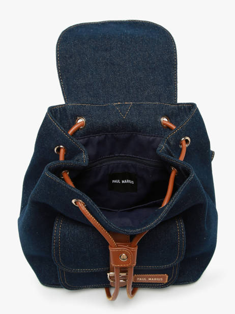 Le Baroudeur Denim Brut Backpack Paul marius Blue denim brut BAROUDEB other view 2