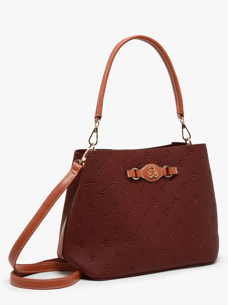 Sac Porté épaule Embossed Lulu castagnette Violet embossed YOUSRA vue secondaire 2