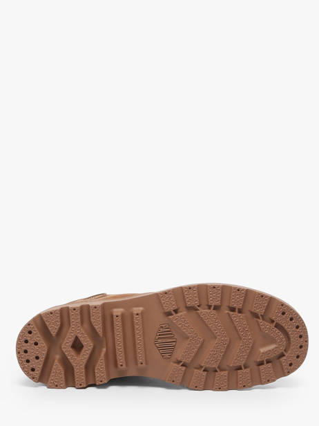 Bottines En Cuir Palladium Marron women 95982291 vue secondaire 4
