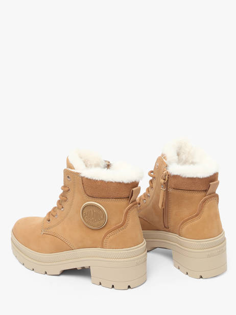 Bottines à Talon En Cuir Palladium Marron women 99527254 vue secondaire 2
