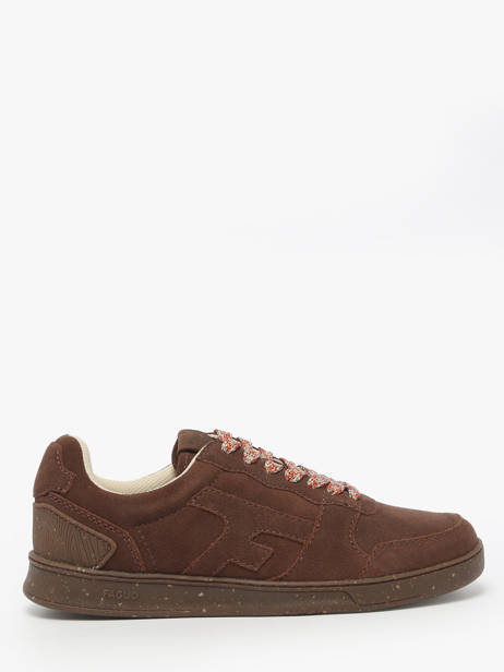 Sneakers In Leather Faguo Brown men 25CG0202