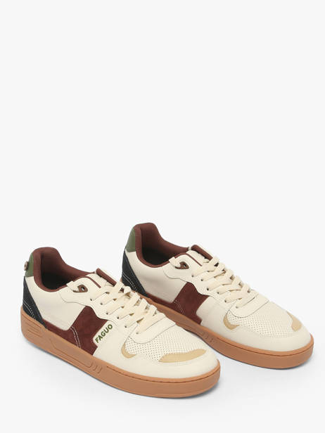 Sneakers Ceiba En Cuir Faguo Beige men 23CG3206 vue secondaire 2