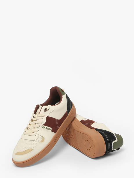 Sneakers Ceiba En Cuir Faguo Beige men 23CG3206 vue secondaire 3