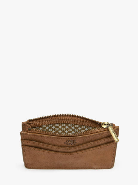 Card Holder Leather Mila louise Brown vintage 3570X other view 1