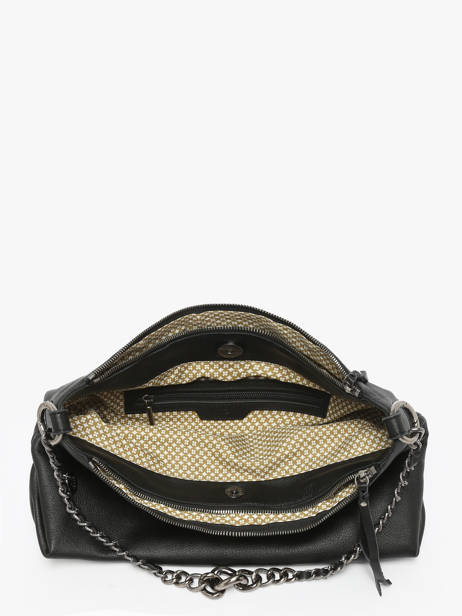 Sac Bandoulière Vintage Cuir Mila louise Noir vintage 3822C vue secondaire 2