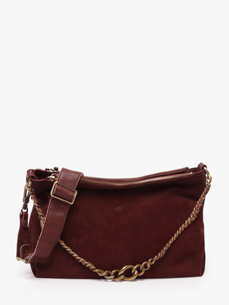 Sac Bandoulière Vintage Cuir Mila louise Marron vintage 3822VC