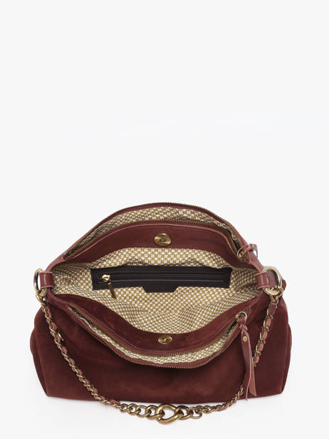 Sac Bandoulière Vintage Cuir Mila louise Marron vintage 3822VC vue secondaire 2