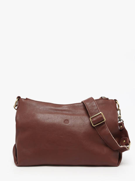Sac Bandoulière Vintage Cuir Mila louise Marron vintage 3822VC vue secondaire 3