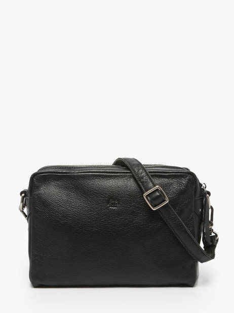 Sac Bandoulière Vintage Cuir Mila louise Noir vintage 23673LC vue secondaire 3