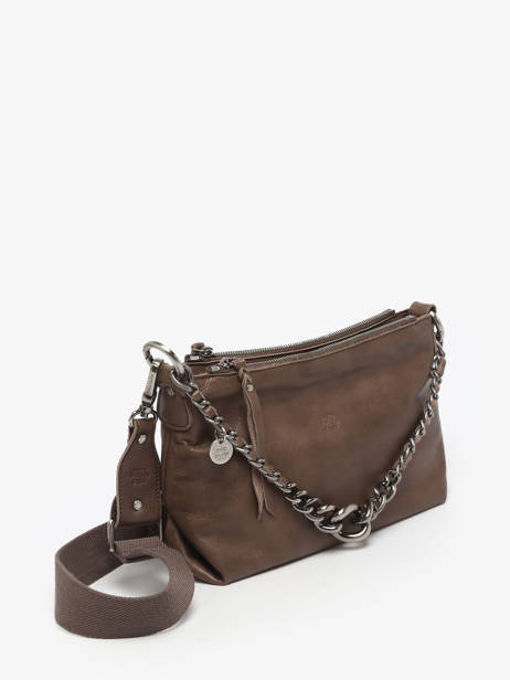 Sac Bandoulière Vintage Mila louise Marron vintage 3864C vue secondaire 1