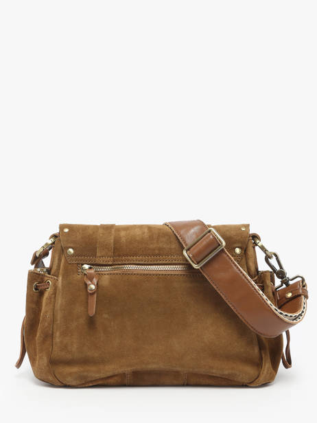 Sac Bandoulière Vintage Cuir Mila louise Marron vintage 3861VC vue secondaire 3