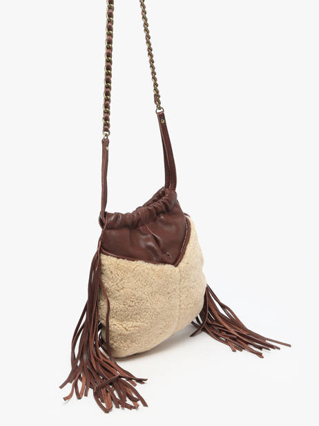 Sac Bandoulière Vintage Mila louise Marron vintage 3812TC vue secondaire 1
