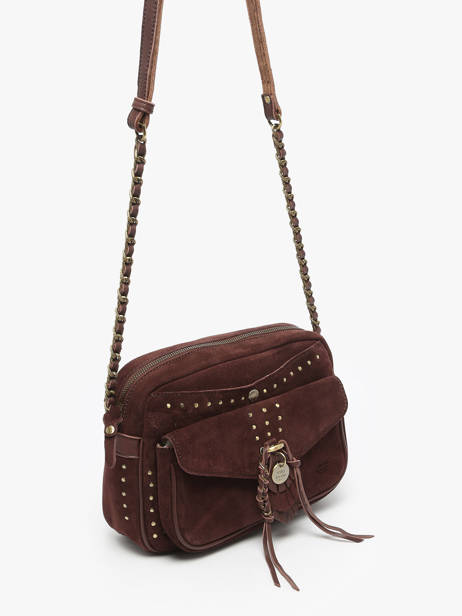 Sac Bandoulière Vintage Cuir Mila louise Marron vintage 3327VC vue secondaire 1
