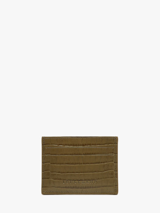 Longchamp Longchamp pocket croco Bill case / card case Green