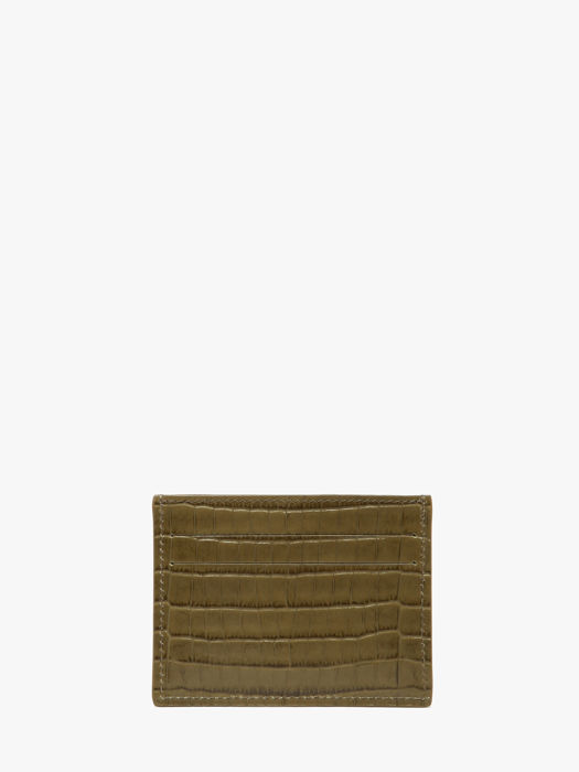 Longchamp Longchamp pocket croco Bill case / card case Green