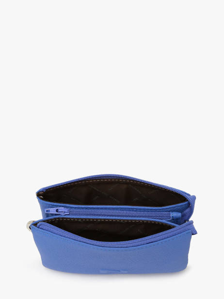 2-compartment Leather Pouch Nathan baume Blue original n 283N other view 1