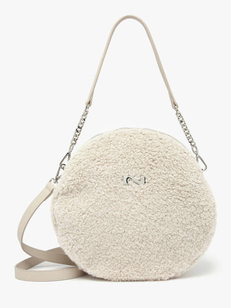 Shearling Anna Winter Shoulder Bag Nathan baume Beige nathan S
