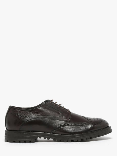 Derby Shoes In Leather Kost Brown men D