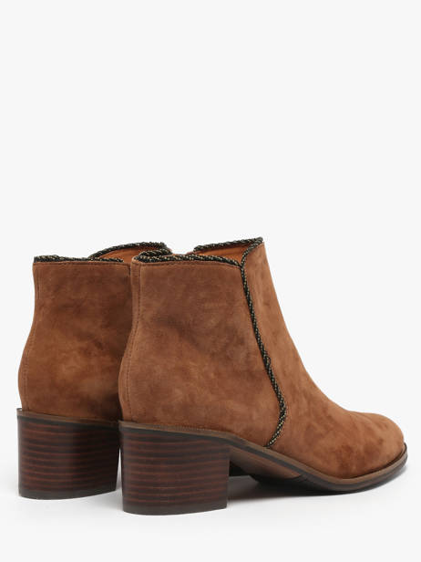 Heeled Boots Tiglon In Leather Mam'zelle Brown women CSIUY48 other view 3