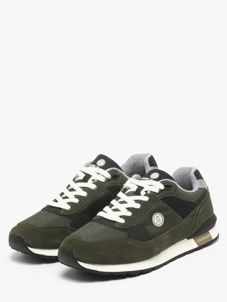 Sneakers In Leather Serge blanco Green men CHA2360P other view 1