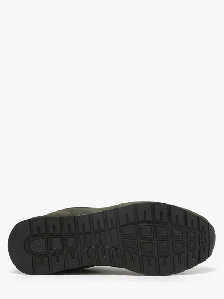 Sneakers In Leather Serge blanco Green men CHA2360P other view 4